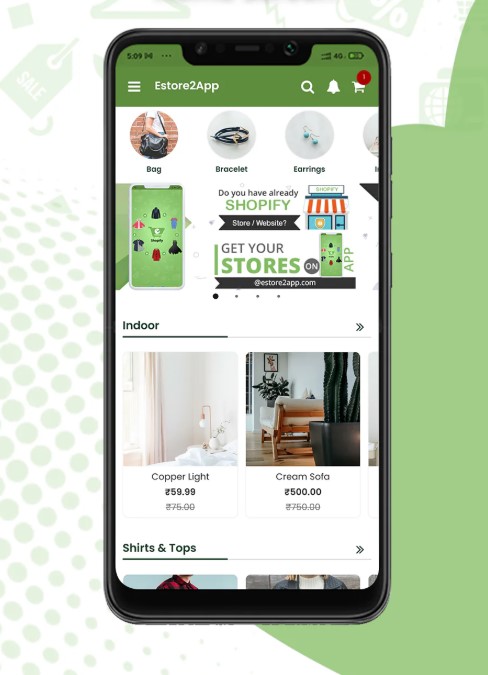 mobile ecommerce store