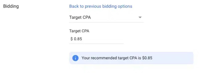 target cpa