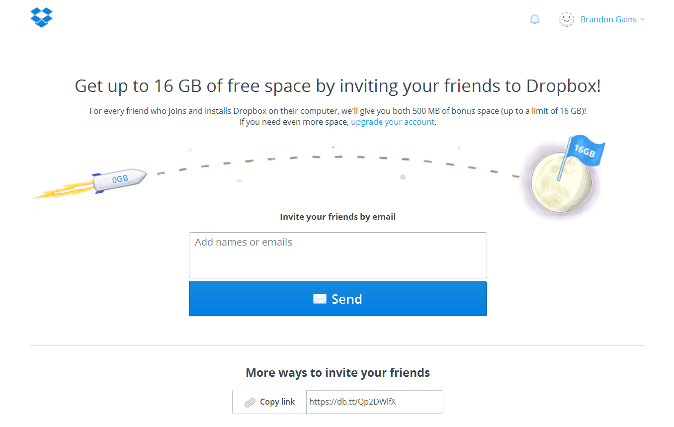 statusquota pricing strategy dropbox referral hack