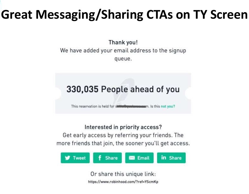 Robinhood Referral Viral Loops