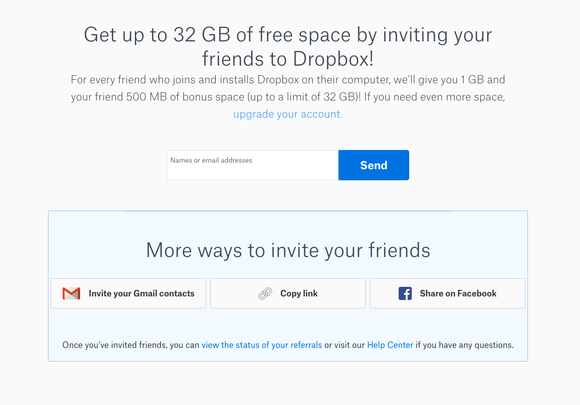 Ready to use Dropbox 18GB Pre upgraded by referral 