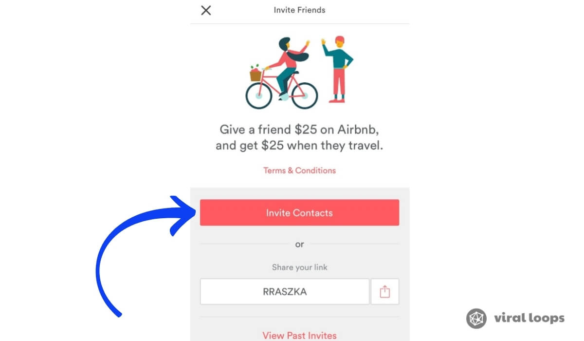 airbnb invite contacts