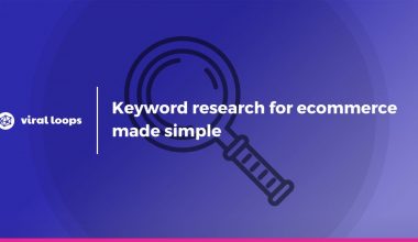 keyword research for ecommerce
