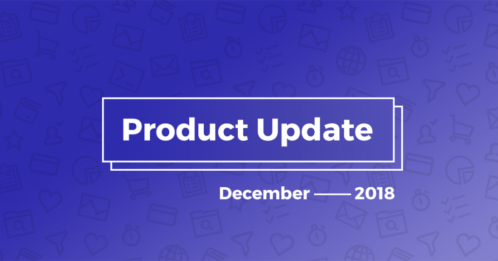 product update decemper 2018