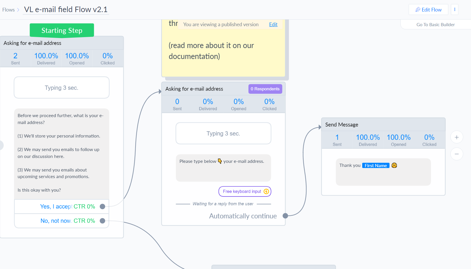 Viral Loops for Messenger grab email flow