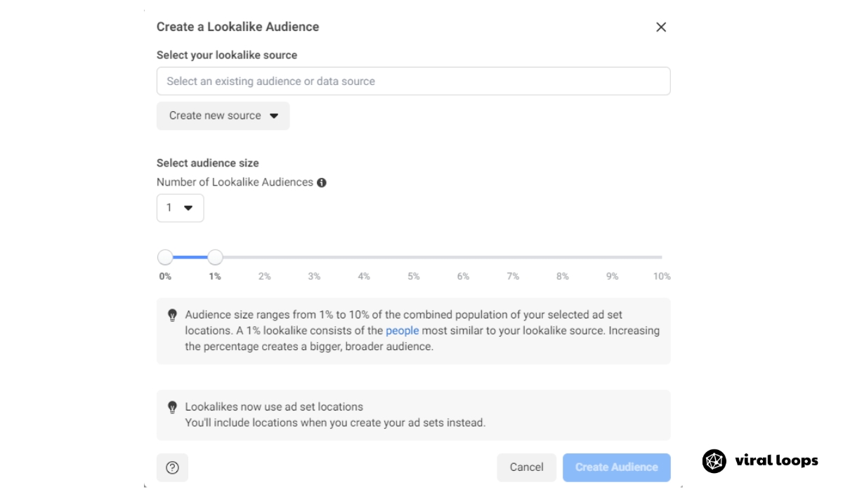 create lookalike audience