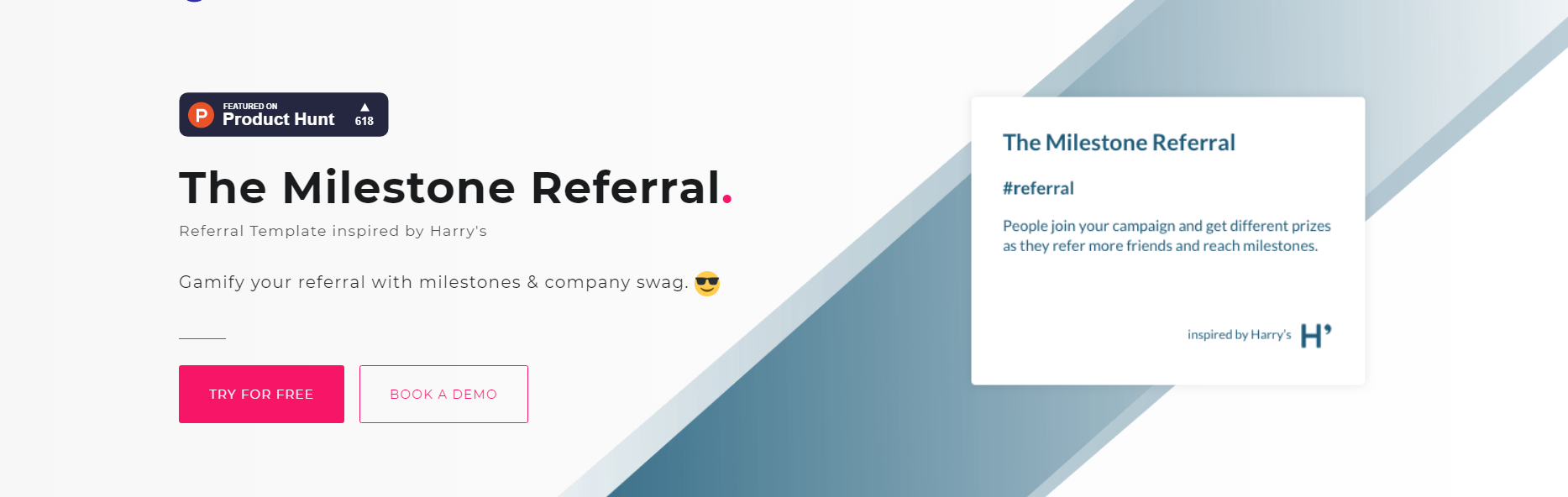 CTAs on the Milestone Referral Template page