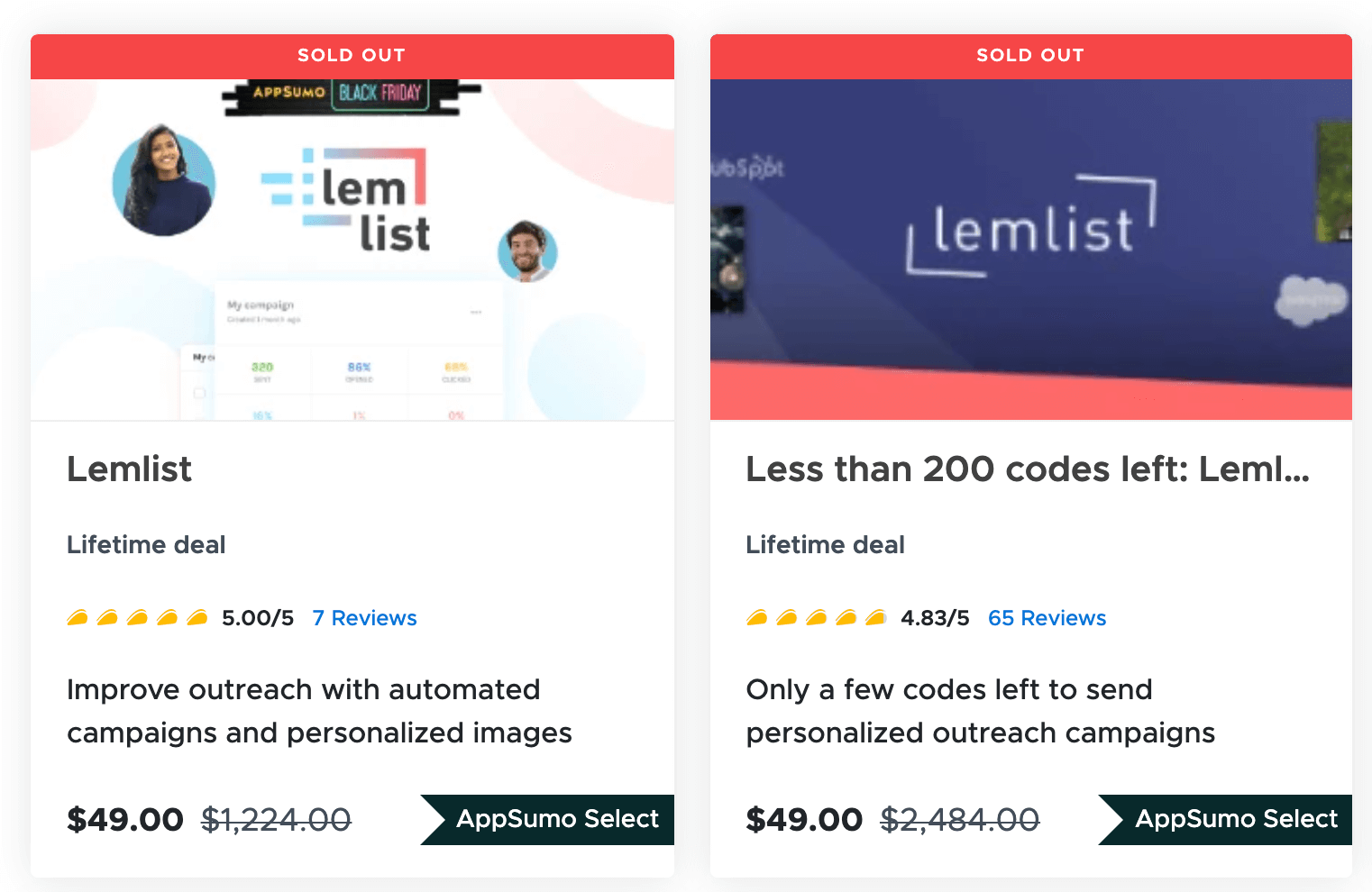 Lemlist Launch on Appsumo