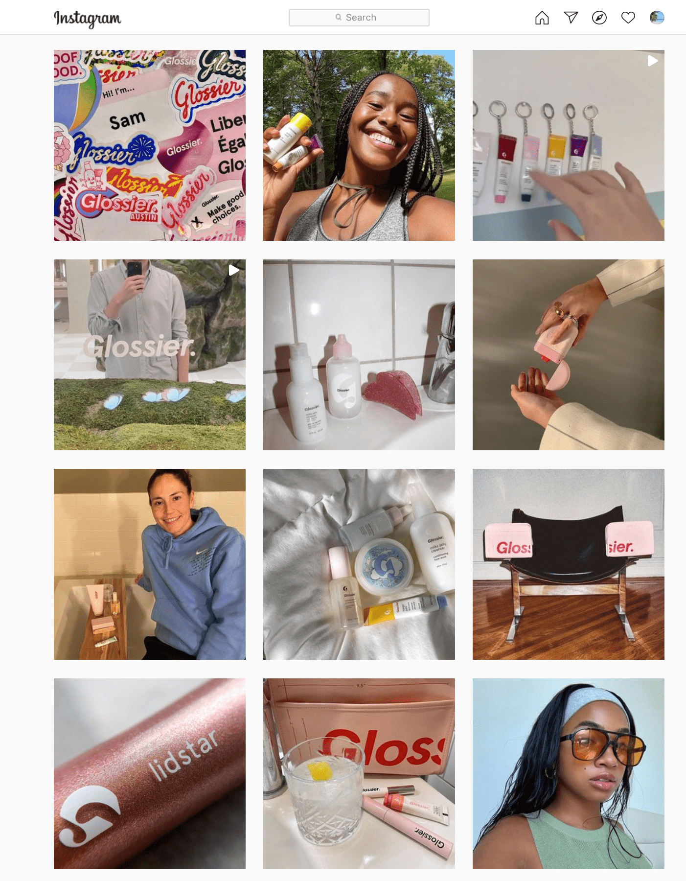 Glossier Instagram