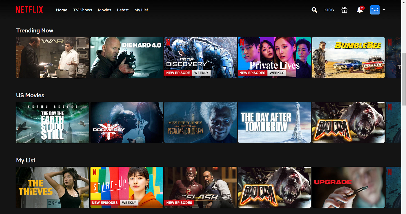 netflix personalized recommendations