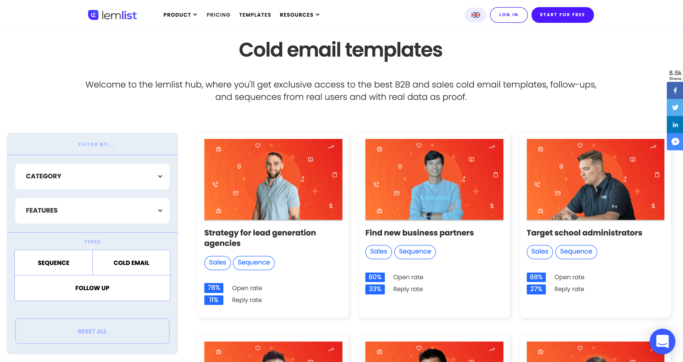 Cold Email Templates by Lemlist