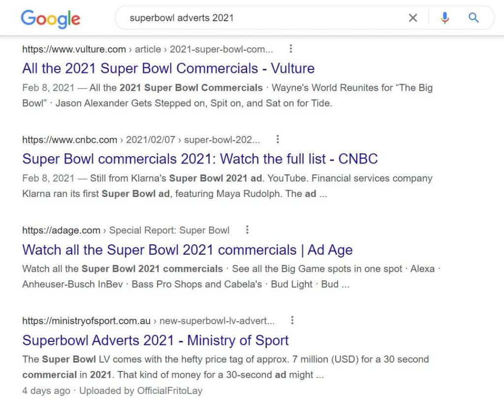 superbowl 2021 buzz marketing