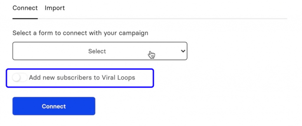 Campaign Monitor Viral Loops integration connection