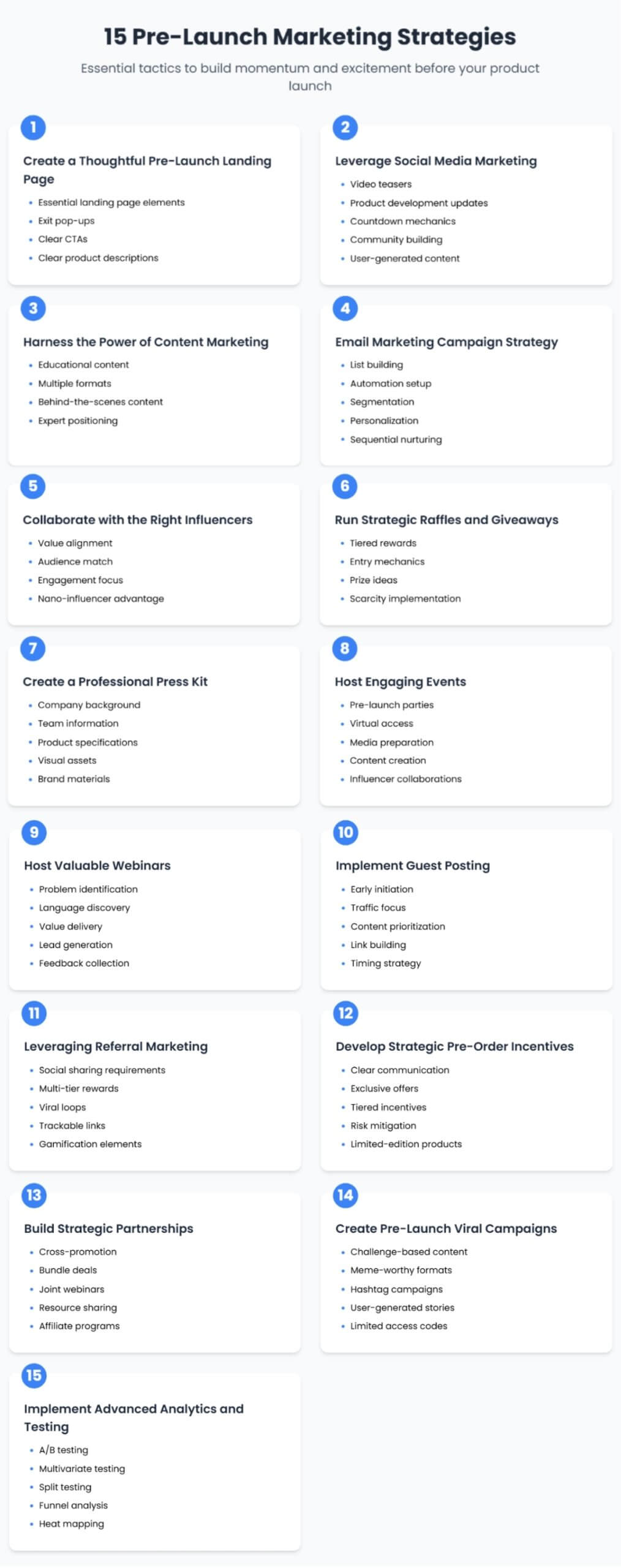 pre-launch marketing strategies
