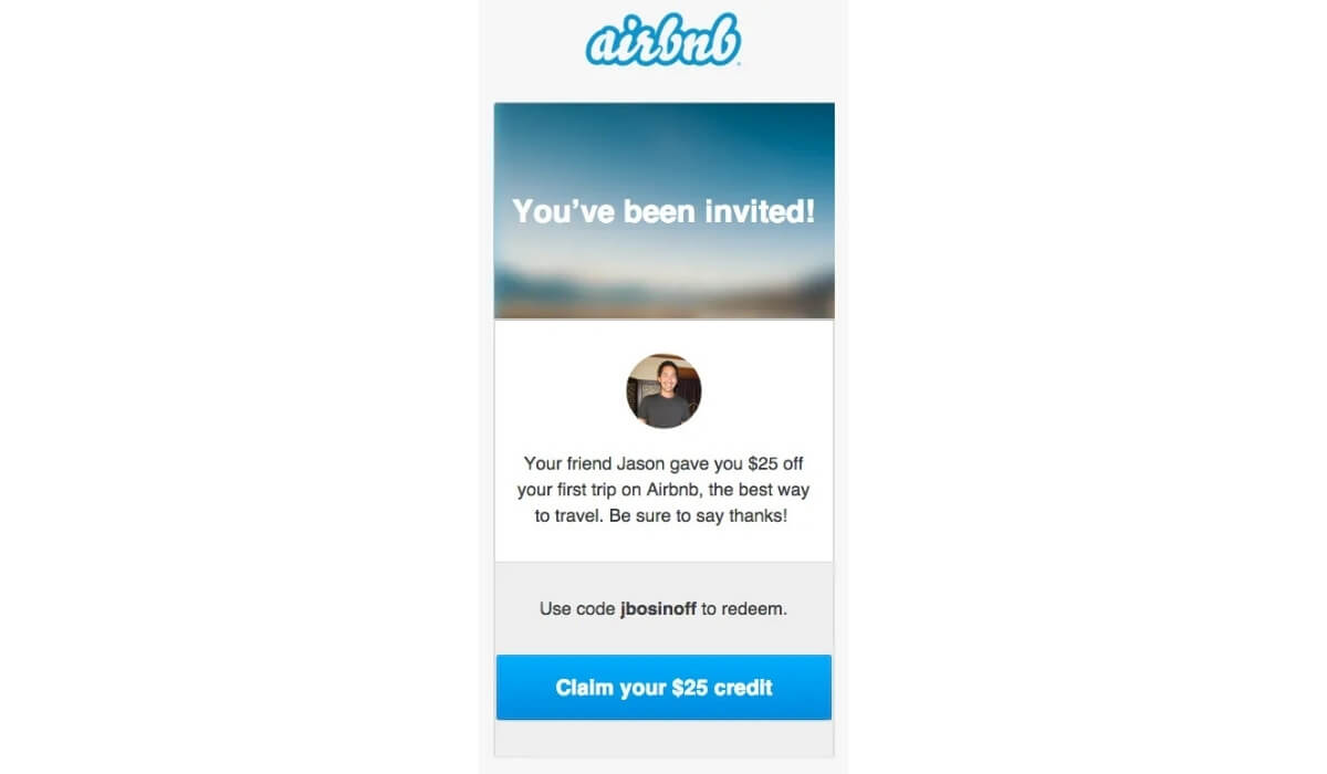 airbnb personalized referral program