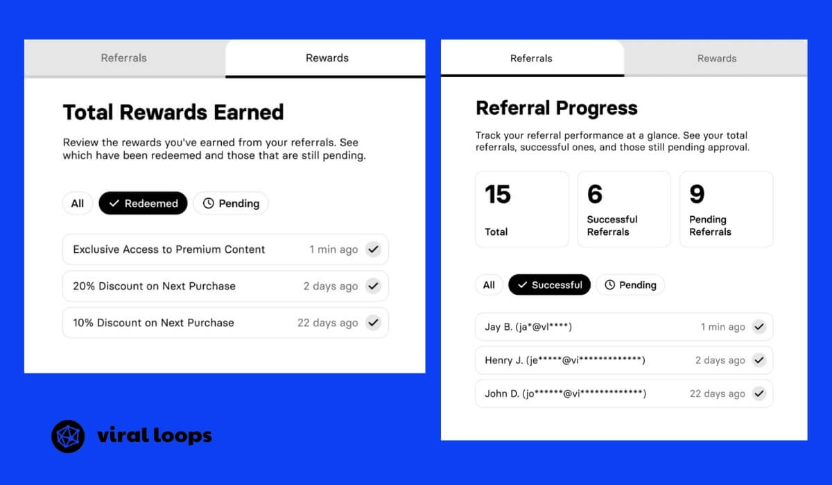 referral program progress tracker