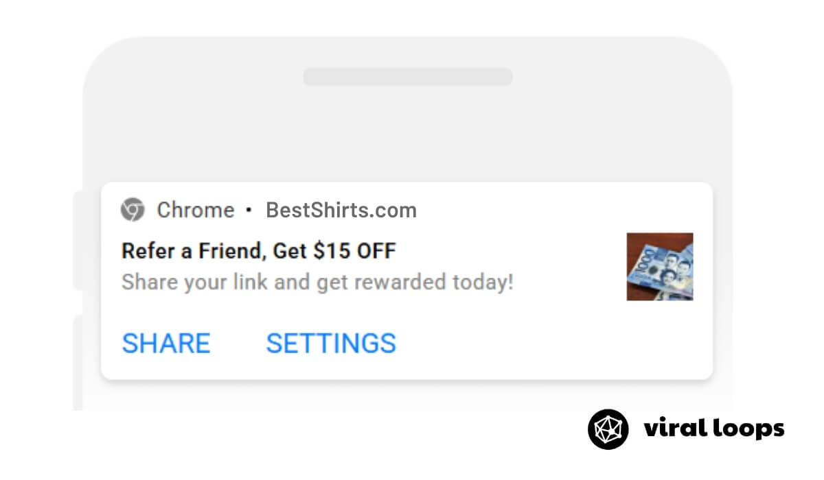 referral program push notification
