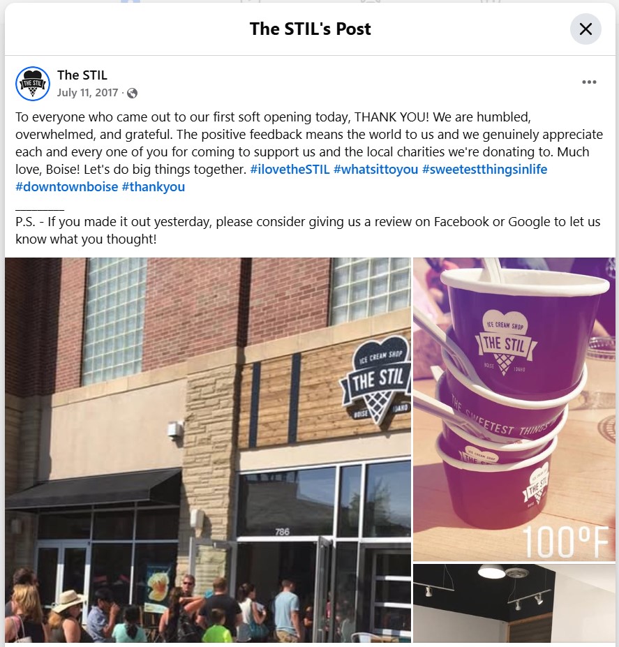 launch social post