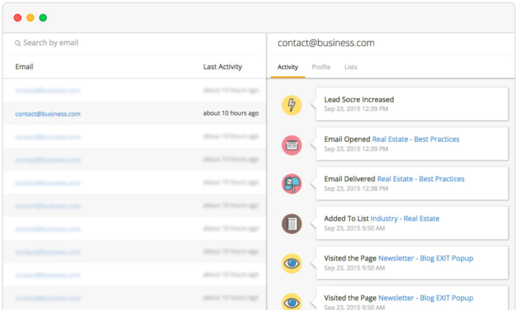 A screenshot of the Wishpond product.