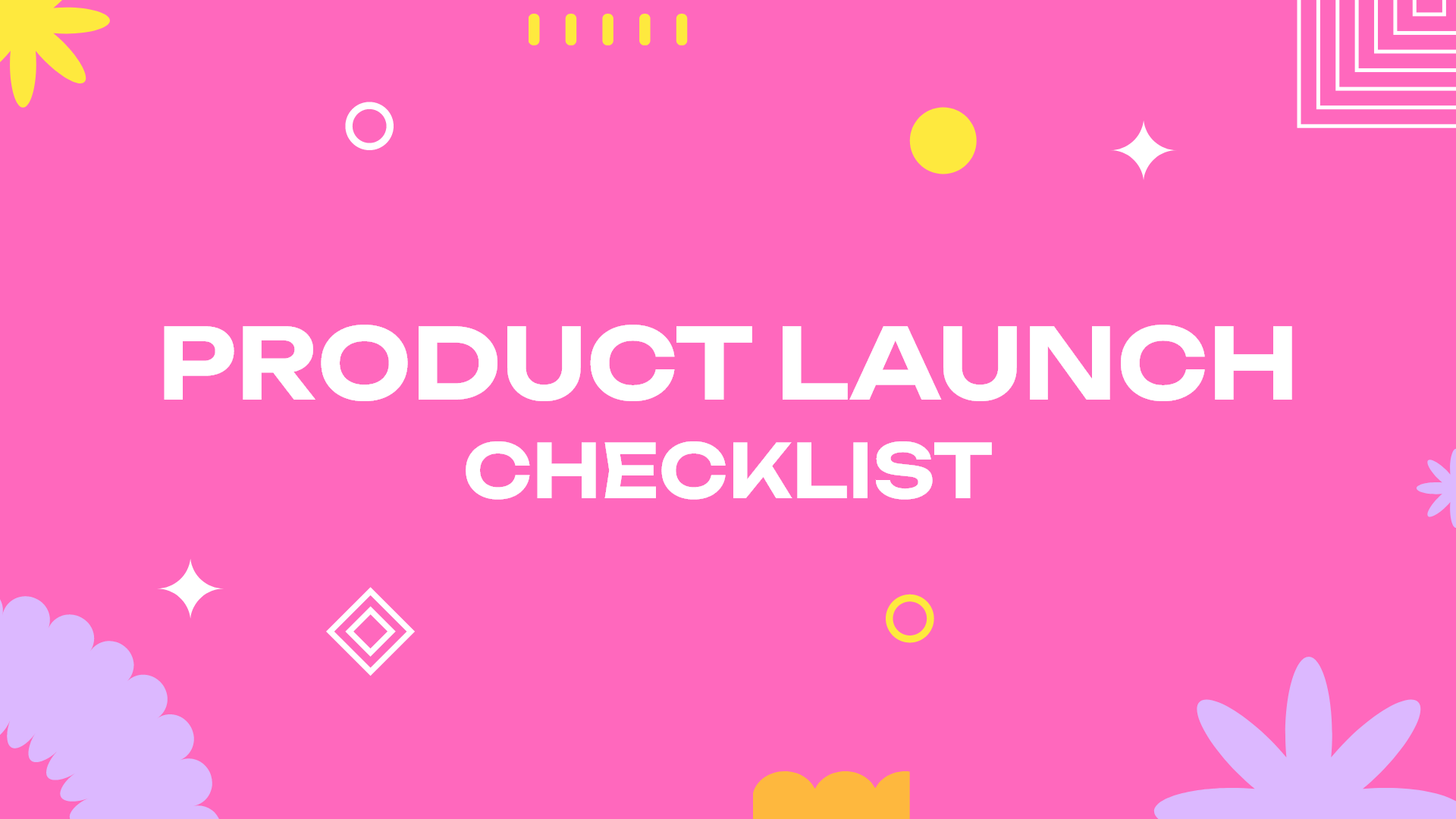Product Launch Checklist