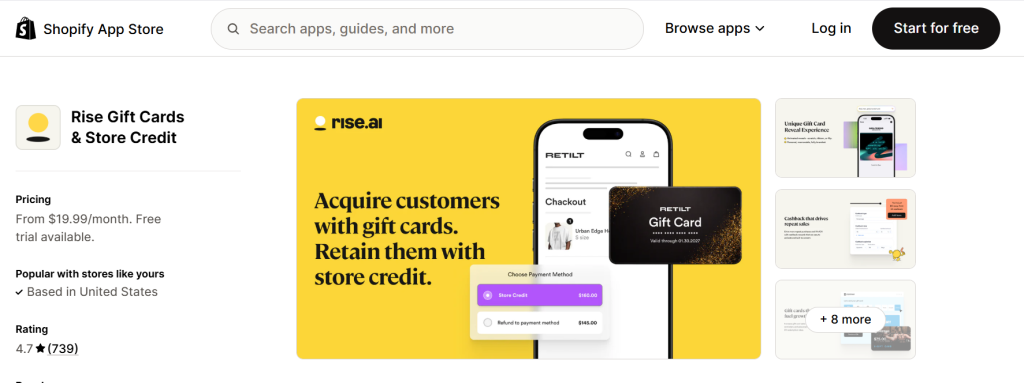 A screenshot of the Rise.ai product.