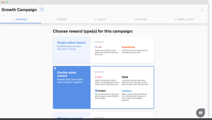 A screenshot of the GrowSurf product
