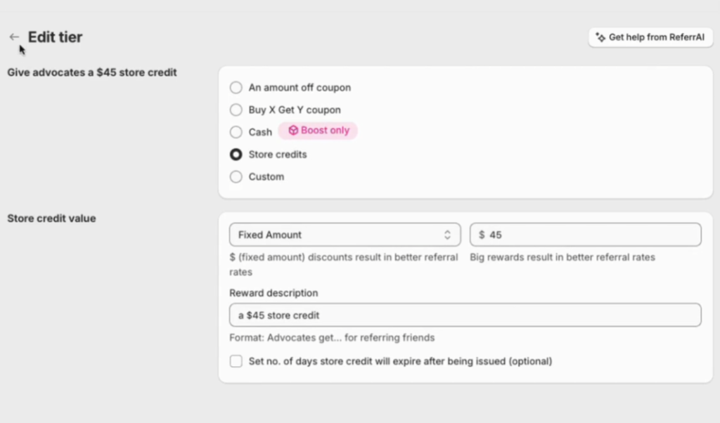 A screenshot of the ReferralCandy product.