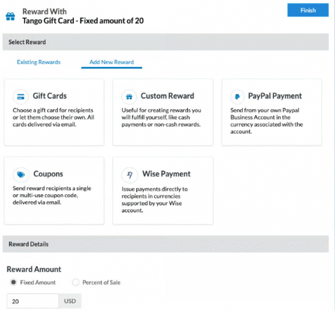 A screenshot of the Referral Rock product
